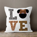 Axyaa LOVE Print Cushion Cover for Home Decor