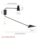 Axyaa Copper Swing Arm Wall Lamp Double Head LED E27 Gold/Black/White - Bedroom Sofas