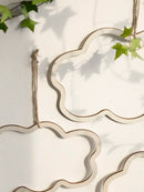 Axyaa Cloud Hollow Wood Sign Cutout Hanging Ornament - Party Wreath Christmas Decoration