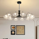Axyaa Glass Ball Chandelier Pendant Light for Bedroom Living Room Restaurant