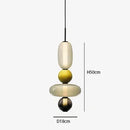 Axyaa Nordic Glass LED Pendant Light for Living Room, Bedroom, Dining Room