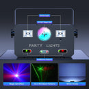 Axyaa RGBY Laser Effect Party Lights with Remote Control for Stage Lighting