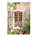 Tuscany Bellagio Town Canvas Painting by Axyaa - Mediterranean Rural Nordic Wall Art