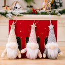 Axyaa Gnomes Plush Dolls Forest Old Man Ornaments Knitted hat Christmas Tree Hanging