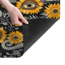 Absorbent Sunflower Devil's Eye Drying Pad by Axyaa for Stylish Kitchen Organization