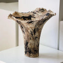 Axyaa Handcrafted Ceramic Vase: Wabi-Sabi Modern Art Sculpture for Flower Arrangement