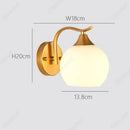 Axyaa LED Glass Spherical Wall Lamp for Bedroom and Living Room Decoration