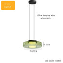 Axyaa Glass Pendant Light - Modern Minimalist LED Chandelier for Home, Restaurant, Bar