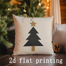 Axyaa Modern Christmas Pattern Pillow Covers for Sofa Bedroom Car Rectangular Cushion