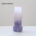 Axyaa Gradient Glass Vase for Flower Arrangements and Home Decor