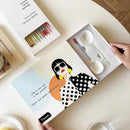 Axyaa Macaroon Color Chopsticks Spoon Set - 5 Pairs Cute Kitchen Accessories