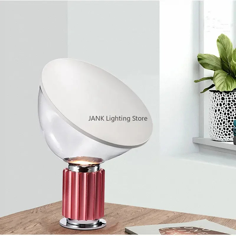 Axyaa Flos Radar LED Desk Lamp-Aluminum Glass Shade-High-end Decor Lighting