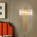 Axyaa Nordic Crystal Wall Lamp: Modern Luxury Designer Lighting for Hotel, Villa, and Living Room