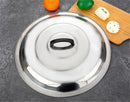 Axya Stainless Steel Glass Lid for Cooking Pot Wok - Kitchen Cookware Round Cover