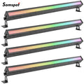 Axyaa RGB LED Wall Washer Lights 4PCS 100W for Outdoor Events, Stage Lighting