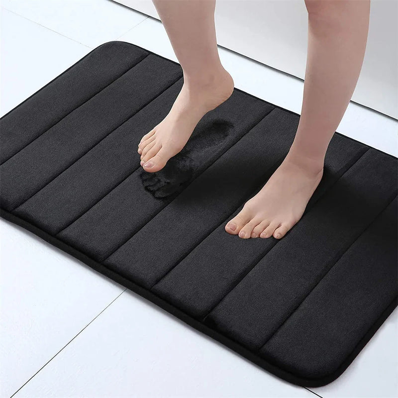 Axyaa Memory Foam Bath Mat Ultra Soft Non-Slip Water Absorbent Shower Rug