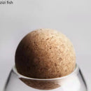 Axya Glass Storage Bottle with Cork Stopper for Tea, Coffee, and More