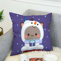 Axyaa Mochi Cat Luxury Cushion Cover Set for Sofa and Bed