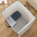 Axyaa Houndstooth Storage Bins: Large Capacity Organizer for Clothes, Blankets, Home Organization