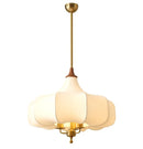 Axyaa Gold Lustre Medieval Fabric Pendant Lights with LED E27 for Home Decor