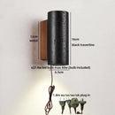 Axyaa Black Stone LED Wall Lamp for Living Room, Bedroom, Bathroom