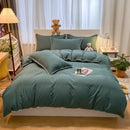 Axyaa Super Soft Cotton Bed Set, Four Season Down Duvet Cover, Great Gift Choice