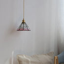 Axyaa Glass Lampshade Pendant Chandelier LED Lighting for Bedroom and Living Room