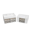 Axyaa Multi-grid Desktop Organizer for Small Items, Cosmetics, Stationery, and More