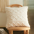 Axyaa Short Fleece Pillow Cover 18x18 for Living Room Sofa & Home Decor