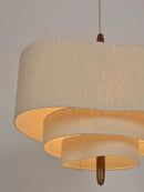 Axyaa Japanese Retro Ceiling Chandelier Cloth Pendant Lamp Home Decor
