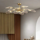 Axyaa Modern Ceiling Chandelier LED Lamp for Living Room, Bedroom, and Dining Room