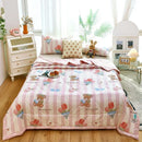 Axyaa Cotton Double Quilts: Cartoon Spring Summer Design, Soft & Comfortable, Adult Child Sizes