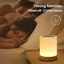 Axyaa Color Changing Touch Lamp: Remote Control Dimmable Night Light