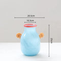 Axyaa Glass Vase with Candy Handle for Home Decoration