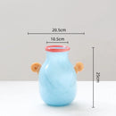 Axyaa Glass Vase with Candy Handle for Home Decoration
