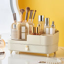 Axyaa 360 Rotating Makeup Organizer & Brush Holder - Large Capacity Vanity Storage