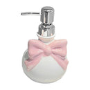 Axyaa Bow Soap Dispenser Set for Bathroom Hand Sink - Refillable Shampoo Conditioner Bottles