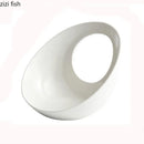 Axyaa Special-shaped Ceramic Dessert Plate with Artistic Conception