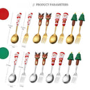 Axyaa Santa Christmas Cutlery Set: Large Doll Spoon and Fork Home Decor Gift