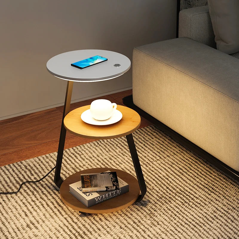 Axyaa Smart Lamp with Wireless Charging and Storage Shelf