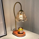 Axyaa Lily-of-the-valley Wax Melt Lamp, Retro Style, Ceramic & Metal, Home Fragrance Light