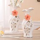 Axyaa Ceramic Gilded Vase Decorations for Modern Living Room and Dining Table