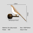 Axyaa Magpie Bird Wall Light - 360° Rotatable Touch Switch LED Wall Sconce