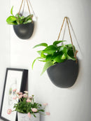 Axyaa Nordic Ceramic Flower Pendant Wall Hanging Pot- Creative & Simple Hydroponic Decor