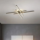 Axyaa Geometric Ceiling Light for Living Room Bedroom Dining Room, Black Chandelier