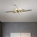 Axyaa Geometric Ceiling Light | Modern Black Chandelier for Living Room, Bedroom, Dining Room