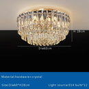Axyaa Crystal Ceiling Lamp - Modern Minimalist Home Decoration Light for Living Room