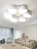 Axyaa Modern LED Chandelier for Simple White Home Lighting