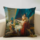 Axyaa Neoclassicism Napoleon Oil Painting Cushion Cover
