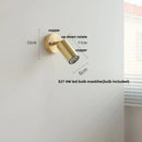 Axyaa Walnut Wood LED Wall Light Sconce with Pull Chain Switch Glass Bedside Lamp
